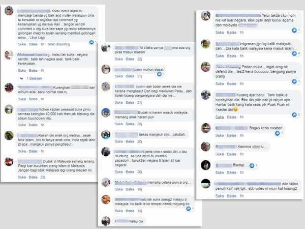 Reaksi netizen yang mengecam tindakan yang dilakukan oleh lelaki tersebut.