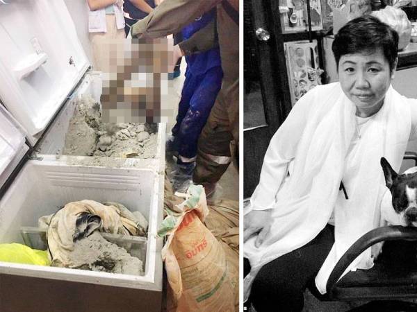 Mayat mangsa disimen dengan konkrit lalu disumbat ke dalam peti sejuk.
kanan: Wannee Jiracharoenying sering menderma sejumlah besar wang kepada kuil dan hospital. - Foto Viral Press