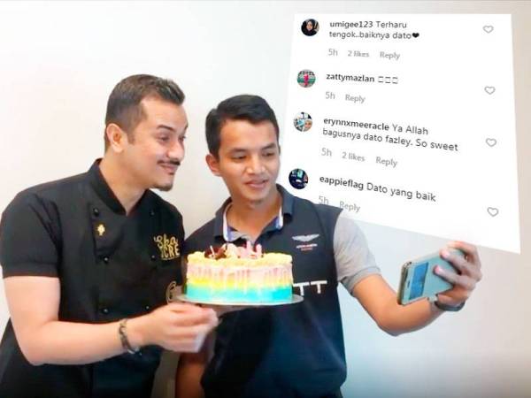 Fazley menunaikan hajat Fakrul untuk berswafoto dengannya dan reaksi netizen yang berbangga dengan apa yang dilakukan cef selebriti itu.