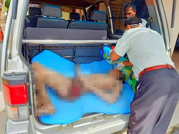 Mangsa dibawa ke Klinik Kesihatan Cherang Ruku terlebih dahulu sebelum disahkan meninggal dunia. - Foto ihsan pembaca