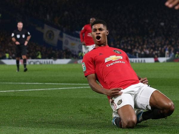 Rashford muncul wira United apabila menjaringkan dua gol ketika menewaskan Chelsea awal pagi tadi. - Foto: GettyImages