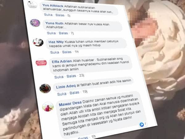 Antara komen netizen yang kagum dengan kebesaran ALLAH