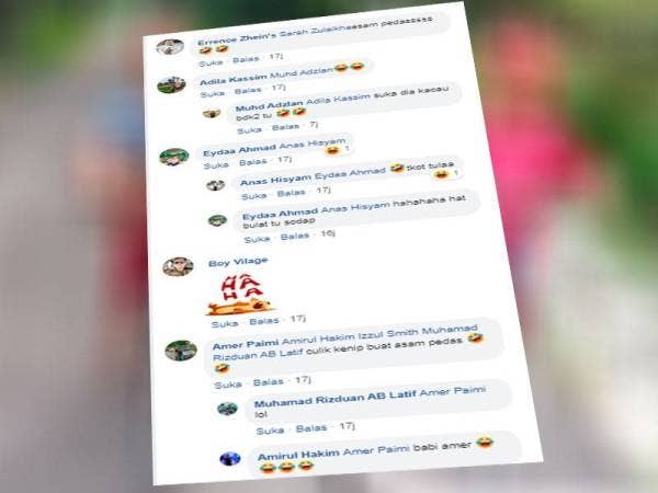 Antara reaksi netizen yang terhibur dengan tindakan lelaki tersebut yang menyakat kanak-kanak yang suka merayau.