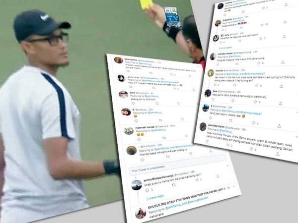 Video memaparkan pembantu perubatan Malaysia dikenakan kad kuning ketika menentang Thailand di Stadium Olimpik Nasional di Phnom Penh, Kemboja semalam.