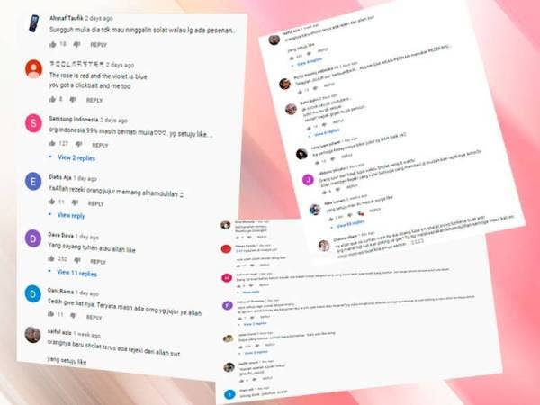 Rata-rata netizen memuji kejujuran pemuda Gojek dan Hasan yang baik hati.