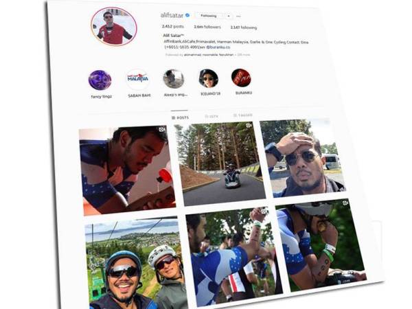 Laman Instagram Alif Satar