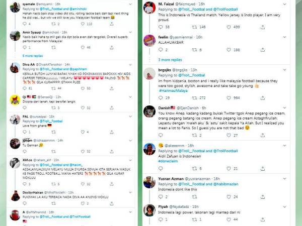 Antara reaksi netizen yang terhibur dan berbangga dengan aksi yang dilakukan oleh Aidil Zafuan kerana merupakan skill yang jarang-jarang berlaku dan dilakukan oleh bintang bola sepak yang terkenal.