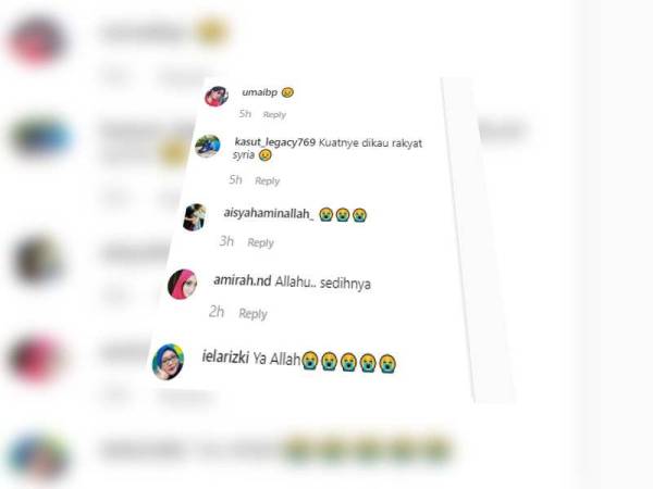 Antara reaksi netizen yang bersimpati atas kejadian yang menimpa keluarga tersebut serta mereka mendoakan agar anat tersebut selamat.