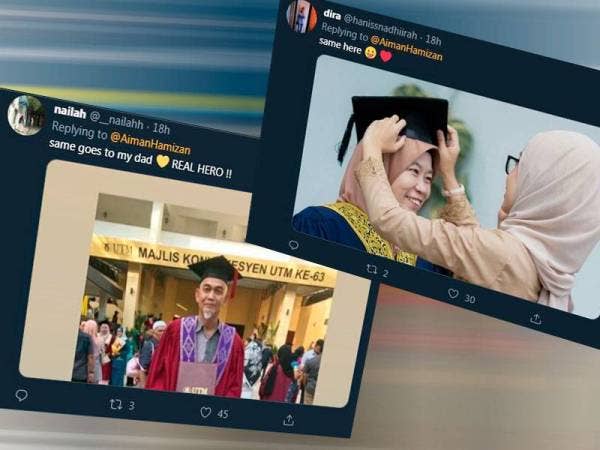 Perkongsian netizen selepas video 7 saat dimuat naik Aiman Hamizan.