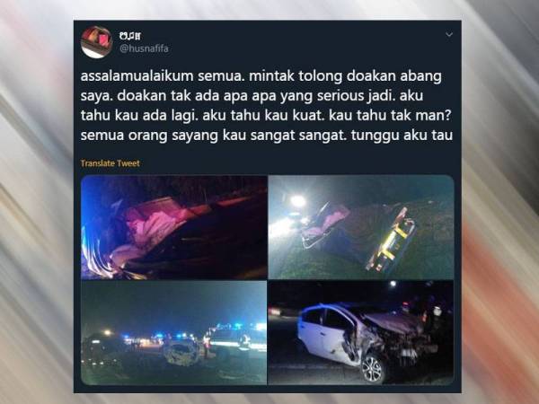 Paparan Twitter Husnafifa tular di laman sosial.