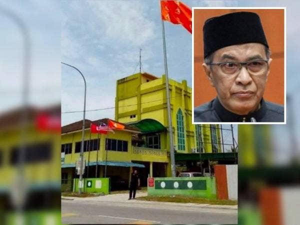 Wisma Tok Guru di Salor yang menjadi rebutan dua pihak bermula pada tahun 2017. Gambar kecil: Husam 