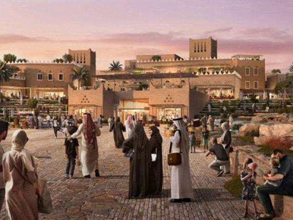 Antara pelan pembinaan projek Diriyah Gate.