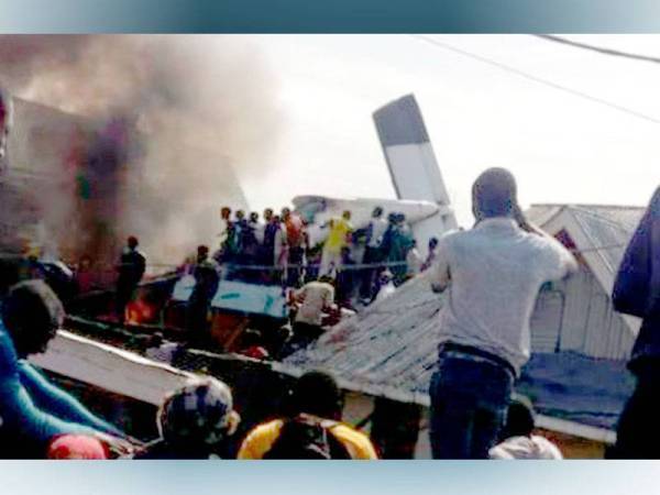 Angka korban akibat nahas pesawat berhampiran Lapangan Terbang Goma di timur Congo meningkat kepada 29 orang