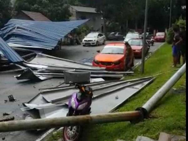 Keadaan di lokasi kejadian.