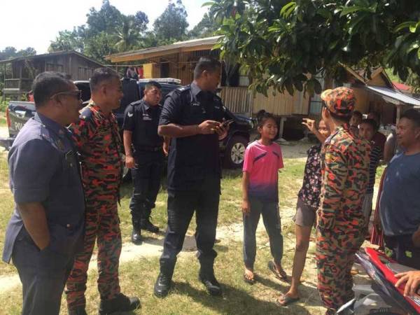 Pemerhatian di lokasi yang dijalankan polis dan JBPM Perak.