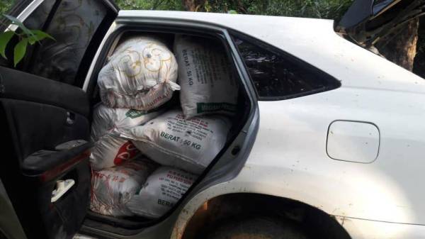 Guni berisi ketum ditemui dalam kereta jenis Toyota Harrier.