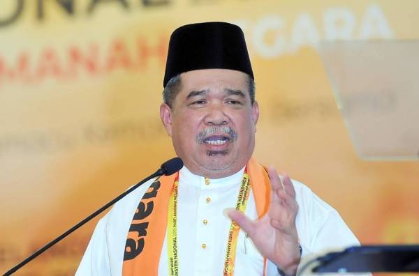 Mohamad menyampaikan ucapan pada Konvensyen Nasional Amanah 2019 yang diadakan di IDCC, Shah Alam hari ini. - FOTO ROSLI TALIB