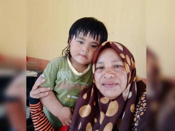 Nor Laila bersama Mikhail yang kini berusia 2 tahun 6 bulan.