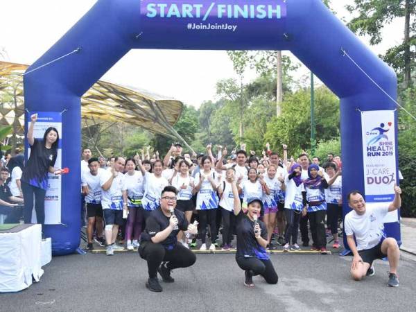 Acara pelepasan peserta di Taman Botani Perdana Kuala Lumpur kelmarin.