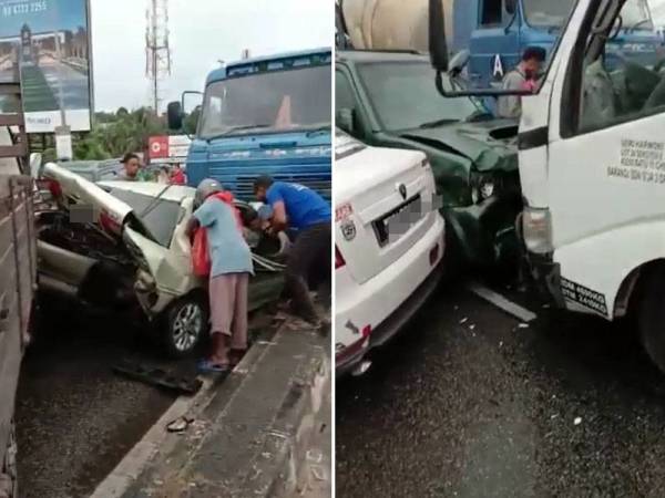 Masalah Brek Punca Kemalangan Sembilan Kenderaan