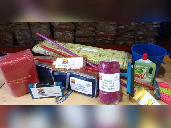 Peralatan pembersihan pasca bencana disediakan JKM.