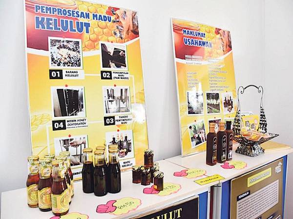 INOVASI mesin pengasingan air daripada madu kelulut menjadikan produk lebih berkualiti dan tahan lama.