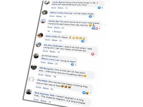 Reaksi buruh binaan tersebut membuatkan warganet terharu dengan kelakuannya.