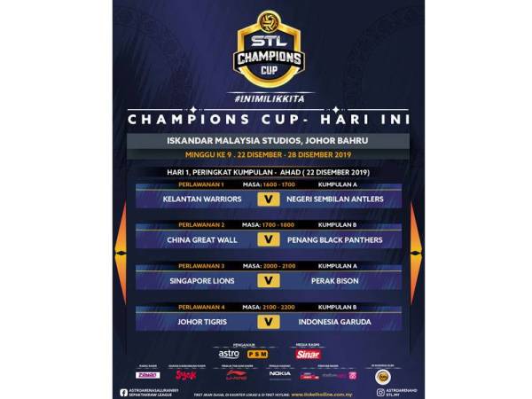 Jadual perlawanan esok