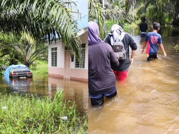 Sebuah keluarga diarahkan berpindah selepas rumah mereka dinaiki air- Ihsan JBPM