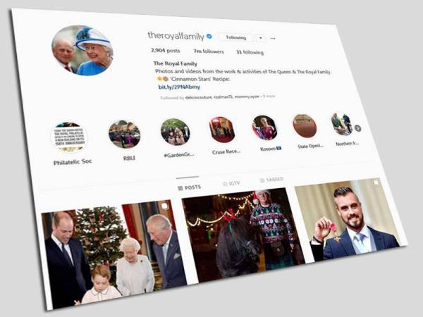 Paparan Instagram The Royal Family.