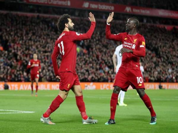 Gandingan Mohamed Salah dan Sadio Mane memastikan Liverpool konsisten melakar keputusan positif. - Foto Premier League