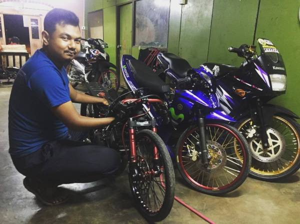 TOYEH juga dikatakan aktif dalam dunia sukan drag