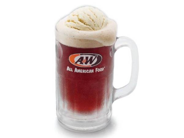 MINUMAN float RB antara signatur utama A&W.