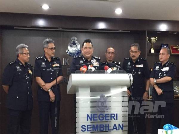 Huzir pada sidang media di IPK Negeri Sembilan hari ini.