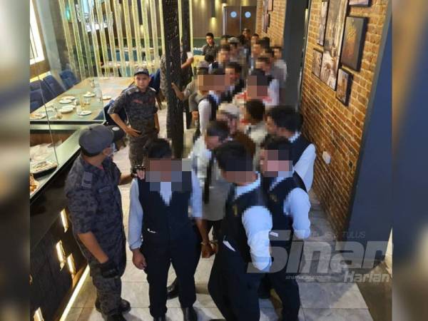 Antara pekerja warga asing yang ditahan Imigresen.
