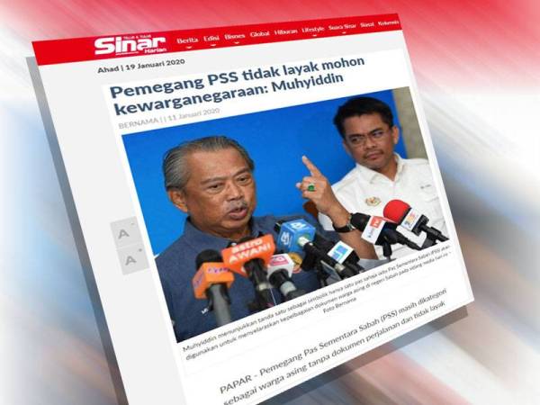 Antara laporan Sinar Harian berkaitan isu Pas Sementara Sabah (PSS).
