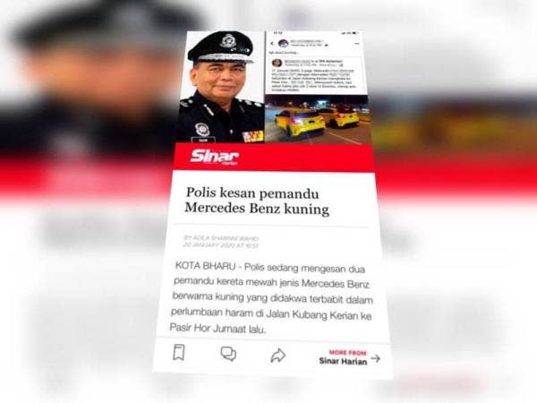 Pihak polis yang giat mengesan pemandu kereta terbabit berjaya menahan tiga individu bagi membantu siasatan.