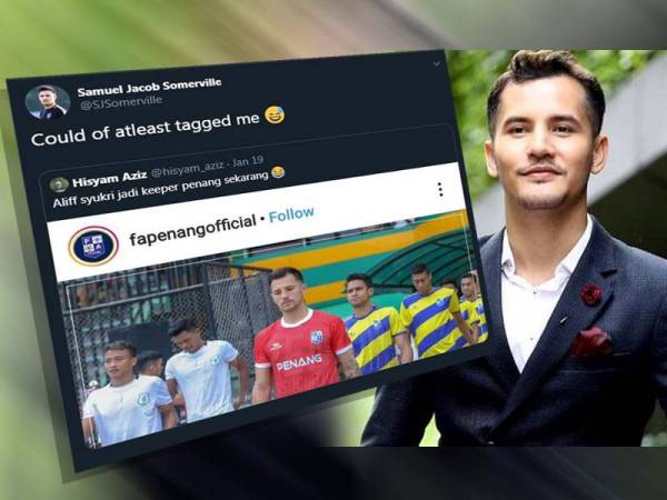Paparan Twitter Samuel tular di laman sosial. Gambar kanan: Aliff Syukri