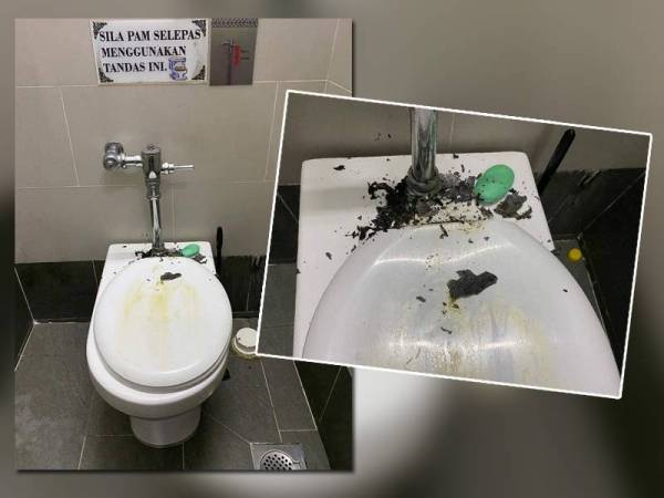 Beberapa cebisan helaian al-Quran ditemui terbakar dalam tandas.