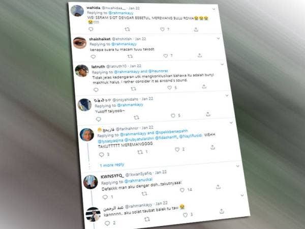 Bisikan halus menyeramkan menyerupai suara wanita dapat didengari dalam satu rakaman gelagat sekumpulan motosikal di Lebuhraya Pasir Gudang, Johor mengundang persoalan di kalangan netizen.