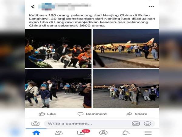 Gambar yang tular dalam media sosial.