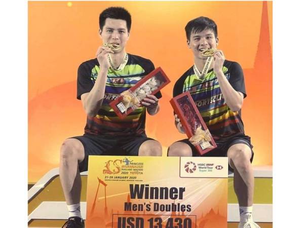 Ee Yi-Yew Sin cipta sejarah tersendiri apabila muncul juara Thailand Masters 2020 di Bangkok hari ini. Foto: Badminton Association of Malaysia - BAM