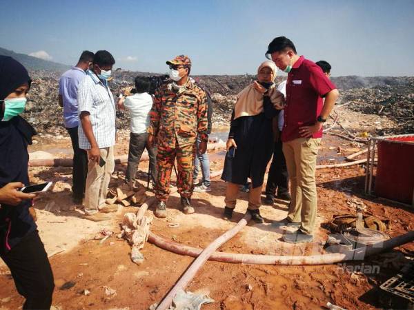 Tinjauan dilakukan ke lokasi kejadian hari ini.