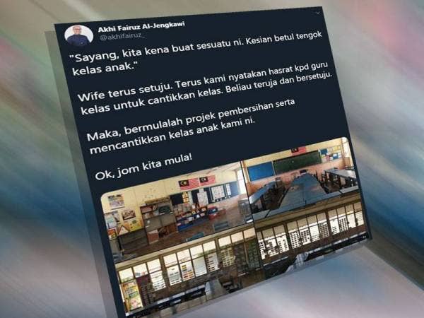 Paparan Twitter beliau mencuri perhatian netizen.