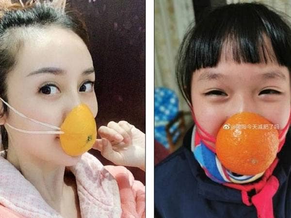 Ada juga yang menggunakan kulit buah bagi melindungi diri mereka daripada wabak koronavirus.
