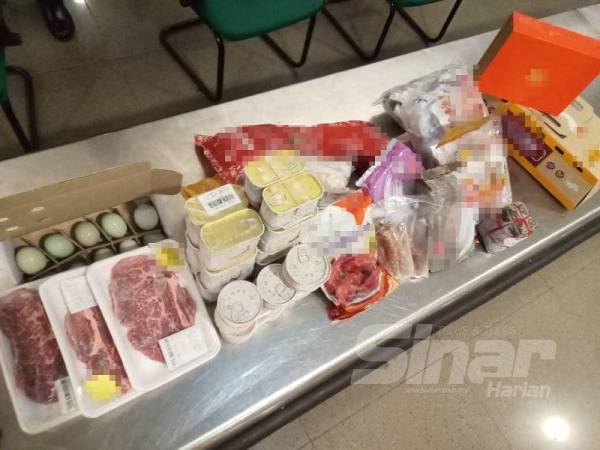 Antara produk makanan yang dirampas di LTAPP.