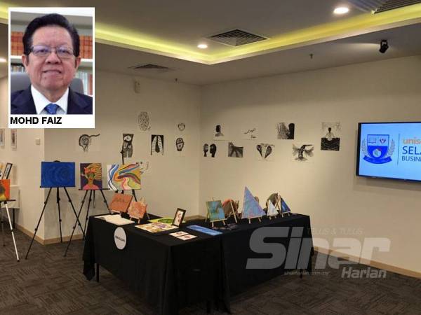 Antara karya yang dipamerkan sewaktu program Malaysian Artist Showcase anjuran SBS pada Rabu lalu.