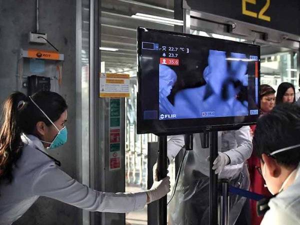 Thailand hari ini mengesahkan enam kes baharu koronavirus menjadikan jumlah keseluruhan mangsa yang dijangkiti di negara itu setakat ini ialah 25 termasuk seorang dalam keadaan kritikal. -Foto AFP