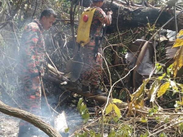 Pemantauan dijalankan untuk memastikan tiada bara api yang masih bernyala dalam kebakaran hutan di belakang Tokong Kek Lok Si berdekatan Bukit Bendera semalam.