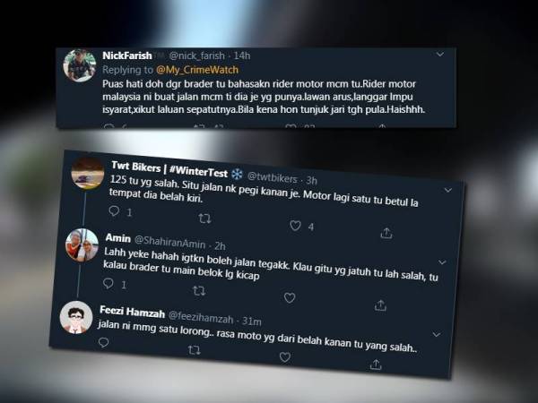 Tangkap layar komen netizen.